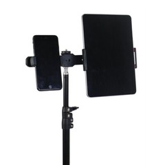 Holder Double Cell Phone Plastic Rotating Stand Support Tablet Mount Clamp