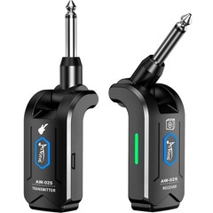 5.8GHz Wireless Guitar Transmitter Receiver 4 Channel Rechargeable Cordless G…