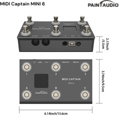 Paint Audio MIDI Captain MINI 6 Foot Controller Multi-Effects Keyboards Synthesi