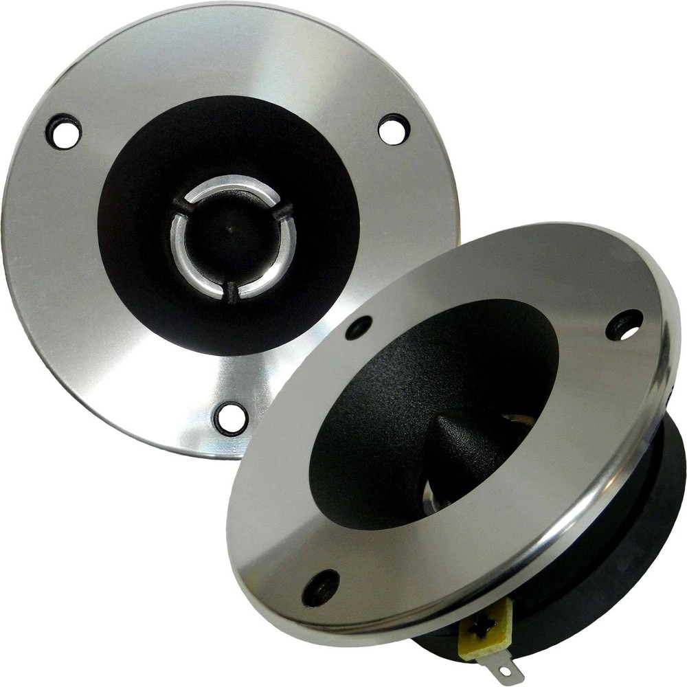Pair of 1″ Super Tweeters Car Pro Audio DJ 300 Watt Die Cast Aluminum Body 8-Ohm