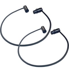 2PC 1M Low-Profile Right-Angle 3 Pins XLR Male to Female Adjustable-Angle Cable