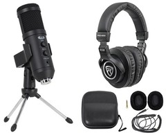 CAD Audio U49 Side Address USB Microphone Studio Mic w/Echo+Stand+Headphones
