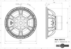2x B&C 15DS115-4 15″ Neodymium Subwoofer Speaker 3200W 4-Ohm Bass Sub 35-1000 Hz