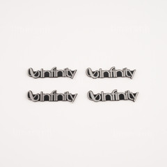 4pcs Infinity Speaker Car Audio Badge Replacement 50mmX13mm