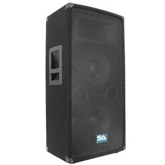 Seismic Audio Dual 10″ Passive PA Speaker Cabinet Titanium Horn SA-100TSingle