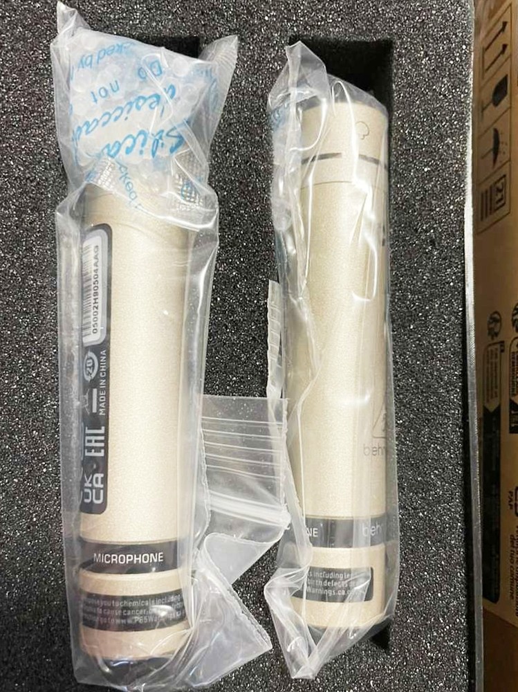 🔥Behringer C-2 C2 Matched Pair Small-Diaphragm Condenser Studio Recording Mics
