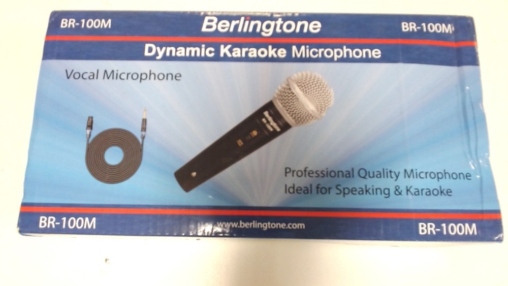 Berlingtone BR-100M Dynamic Vocal Microphone – Metal Casing, ON/OFF Switch