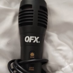 2 QFX Wired Dynamic Handheld Microphone On/Off Switch 1/4 Inch Jack Black