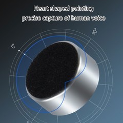 High Sensitivity Clip Microphone Pickup for Recording Speeches Live Streaming