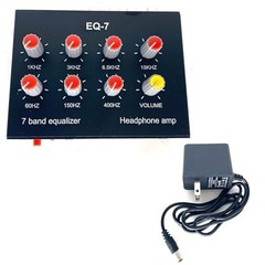 EQ-7 Audio Signal Headset Amplifier 7-Band EQ Equalizer 2 Channel Digital