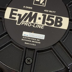 Electro-Voice EVM-15B Proline 15″ Speaker 400W 8 Ohm EV Driver