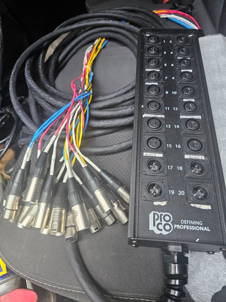 pro co sound 50 foot 16×4 Stage Snake with XLR Returns