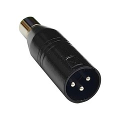 Mini 3 Pin XLR to XLR 48V Phantom Power Adaptor for Shure Microphone Mic