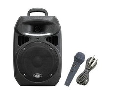 Audio2000’S 6406 Rechargeable Portable PA System w/APM1062 Wired Microphone-MR