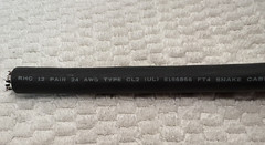 9′ 12 Pair, 24 AWG Audio Snake Cable-Used