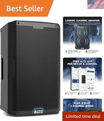 Hybrid DJ 2500W PA Speaker with Bluetooth, DSP & Pole Mount Capability