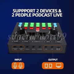 Complete Studio Recording Kit Mixer Condenser Microphone Music Podcast Earphone