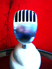 Vintage 1958 Stromberg Carlson MC-41 dynamic microphone Shure 55S Elvis w stand