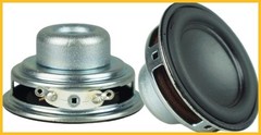 2Pcs 45mm 4Ohm 8W Portable Speakers 1.7inch 16 Cores Small Full Ranges Rubber