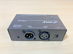 PYLE PS430 Compact 1 Channel 48V Phantom Power Supply for Condenser Microphone