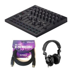 Novation Launch Control XL 3 DAW Control Surface Bundle w/ MIDI Cable, Phones