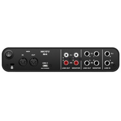 MOTU M4 Desktop Type-C Audio-MIDI Interface with XLR Cable & Straps