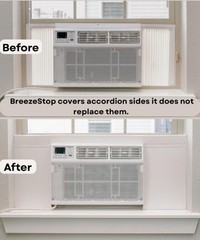 Surround Insulation Side Panels White for Window AC Unit Indoor Air Condition…