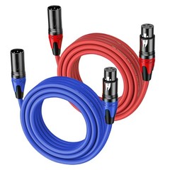 Seefeful XLR Cables 25 FT 2 Pack, XLR Male to XLR Female Cable, Professional …