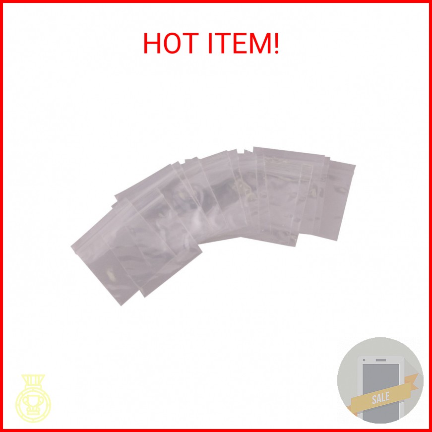 Seismic Audio Speakers 1.5 Inch x 1.5 Inch Clear Reclosable Poly Bags – 2 MIL Po