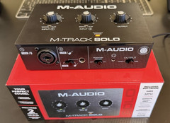 M-AUDIO M-Track Solo USB Audio Interface for 48kHz / 1 XLR in, Black