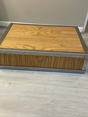 Vintage Heavy Duty Industrial Wood Flight Road Case ~31×23 Pro Audio Music Gear