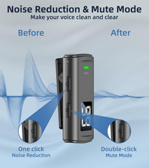 Wireless Lavalier Microphone for Iphone 17/16/15 Android – Mini Phone Microphone