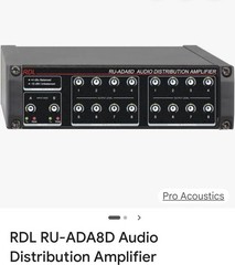 Audio distribution amp RDL RU-ADA8D Audio Distribution Amplifier