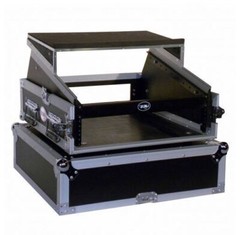Pro X T-2MR LT 2U x 10U Space Slant Combo DJ Rack Case+FREE Sliding Laptop Shelf