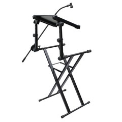 Odyssey LTBXS2MTCP Combo Dual Tier Heavy-Duty Folding Stand + Laptop Gear Shelf