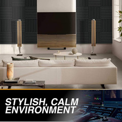 52 Pack Acoustic Panels 1 X 12 X 12 Inches – Acoustic Foam – High Density- Sound