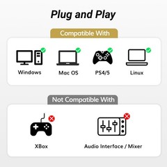 Condenser Microphone 192kHz/24Bit, USB Cardioid Computer Mic Kit with Upgrade…