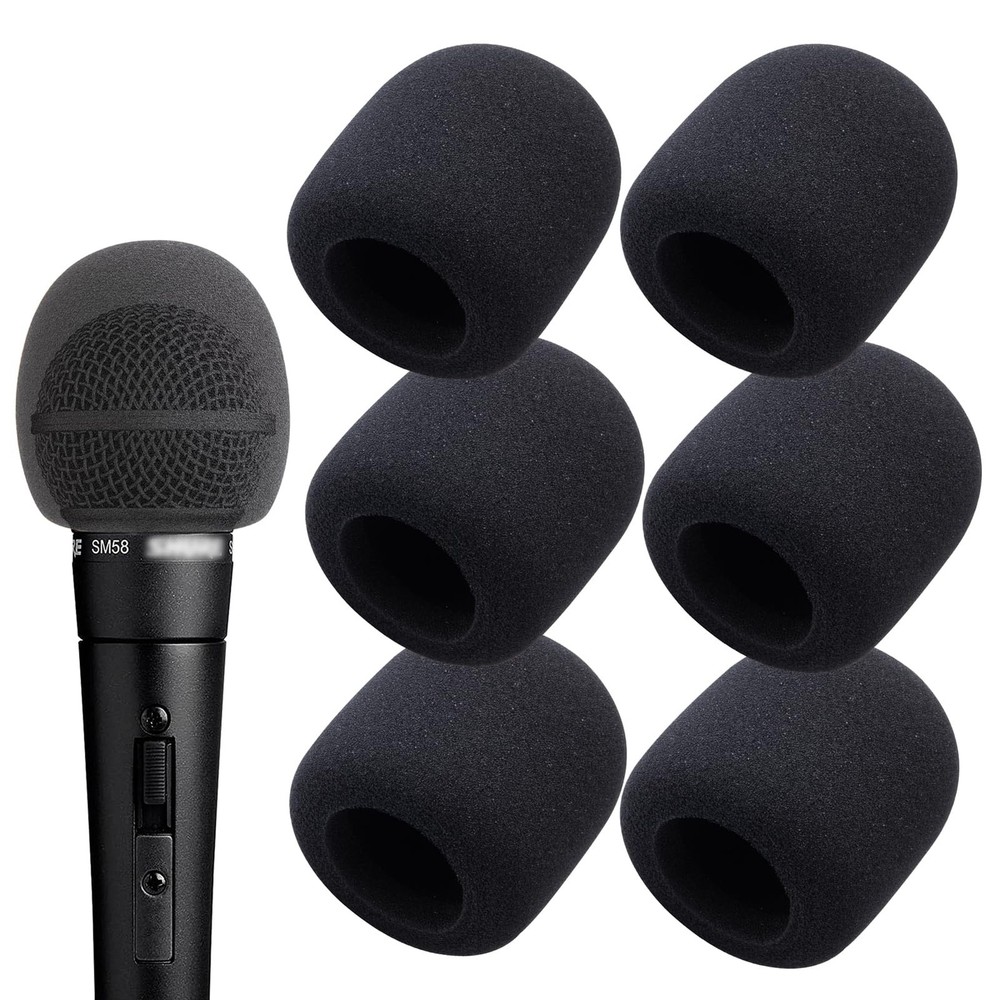 6 PCS Handheld Microphone Windscreen – Mic Pop Filter for Studio Microphone, …