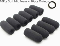 10 Pack Microphone Windscreens Mic Foam Covers for David Clark M-4/M-7…
