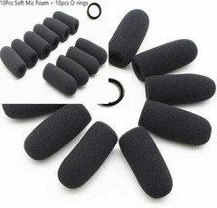 10 Pack Microphone Windscreens Mic Foam Covers for David Clark M-4/M-7…