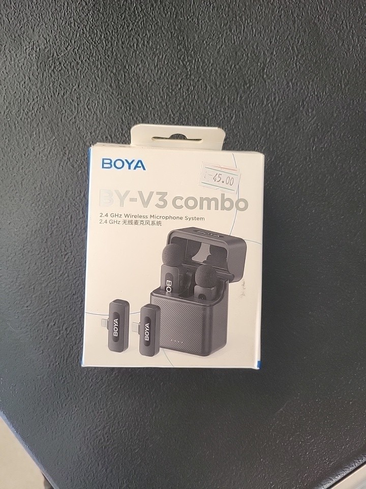 BY-V30 Wireless Lavalier Microphone,USB Type-C Mini Laple Mics for iPhone16,A…