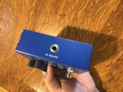 Flamma FV04 Harmony Vocal Pitch Shifter Effects Pedal Blue XLR FX Tabletop
