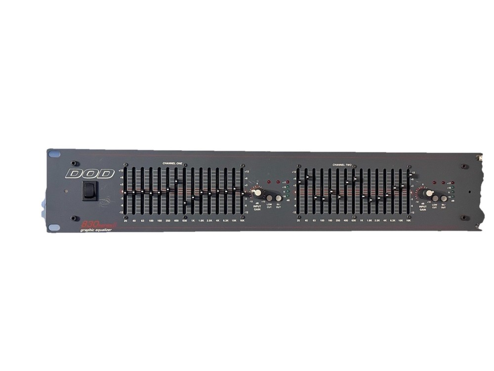 DOD 830 Series II 15 Band 2 Channel Vintage EQ Graphic Equalizer -TESTED!