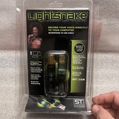 LightSnake Luminescent Cord SoundTech STUSBXLR10 Microphone to USB Cable NEW/BOX