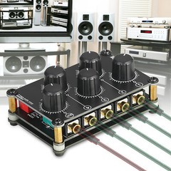 Mini 4 Channel 3.5mm Audio Sound Line Mixer Pro Live Studio Console Recording