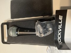 Rockville RMC-XLR High Performance Hand Held Dynamic Vocal Microphone With Case