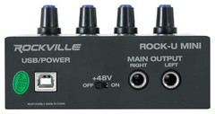 Rockville ROCK-U MINI 2×2 USB Computer Recording Interface+Studio Mic+Headphones