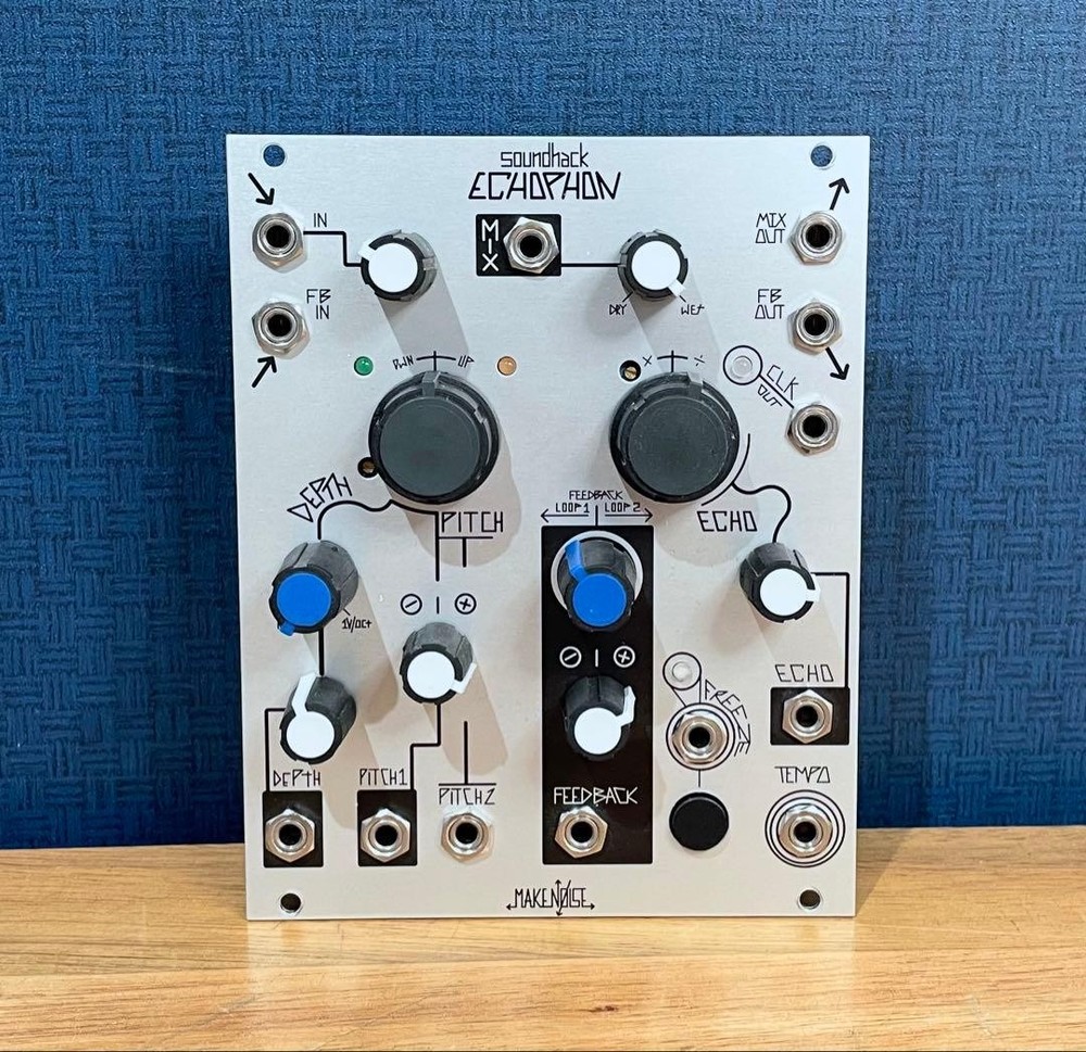Make Noise Echophon Eurorack Delay Module Used with Cable and Screws