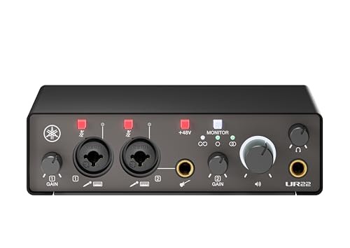 Yamaha UR22MK3 2×2 USB-C Audio Interface (Black)