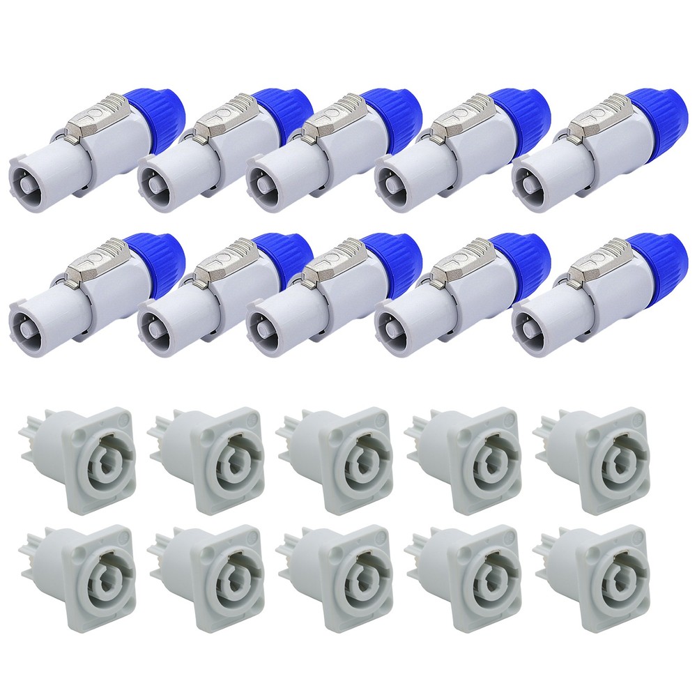 10 SET NAC3FCB & NAC3MPB-1 PowerCON Cable Connector Replacement for Neutrik